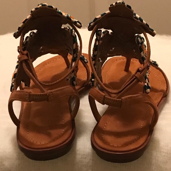 NIB -Tory Burch Palisade Flat Sandals - Picture 7 of 8